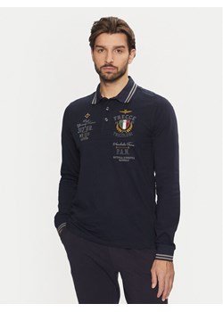 Aeronautica Militare Polo 242PO1828P310 Granatowy Regular Fit - id: 0000304565816 - marki Aeronautica Militare - 182626380 Aeronautica Militare Polo 242PO1828P310 Granatowy Regular Fit ze sklepu MODIVO w kategorii T-shirty męskie - zdjęcie 182626380