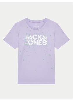 Jack&Jones Junior T-Shirt Jcosplash 12257415 Fioletowy Regular Fit ze sklepu MODIVO w kategorii Bluzki dziewczęce - zdjęcie 182626391