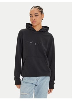 Calvin Klein Performance Bluza 00GMF4W302 Czarny Regular Fit ze sklepu MODIVO w kategorii Bluzy damskie - zdjęcie 182626403