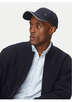 Tommy Hilfiger Czapka z daszkiem Corp Flannel AM0AM13164 Granatowy ze sklepu MODIVO w kategorii Czapki z daszkiem męskie - zdjęcie 182626414