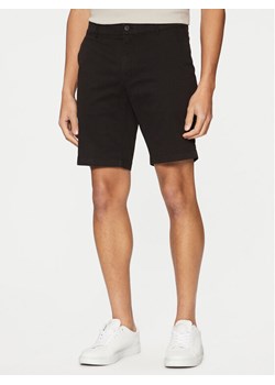 Calvin Klein Szorty materiałowe Modern Twill K10K114063 Czarny Slim Fit ze sklepu MODIVO w kategorii Spodenki męskie - zdjęcie 182626444