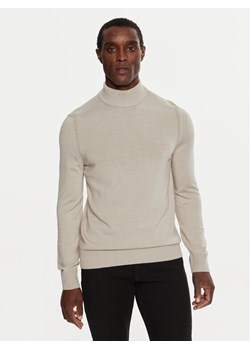 Boss Golf Avac_M 50501761 Beżowy Slim Fit ze sklepu MODIVO w kategorii Swetry męskie - zdjęcie 182626503