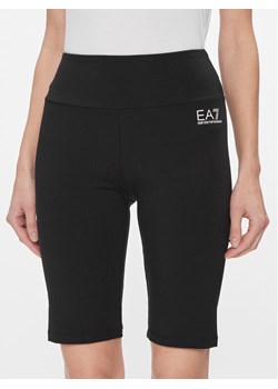 EA7 Emporio Armani Szorty sportowe 3DTS53 TJ01Z 1200 Czarny Regular Fit ze sklepu MODIVO w kategorii Szorty - zdjęcie 182626593