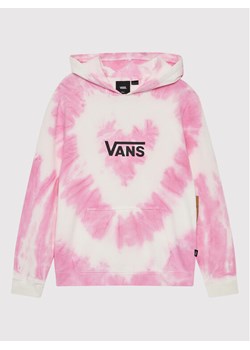 Vans Bluza Tie Dye Heart VN0A7RRR Różowy Regular Fit ze sklepu MODIVO w kategorii Bluzy dziewczęce - zdjęcie 182626711