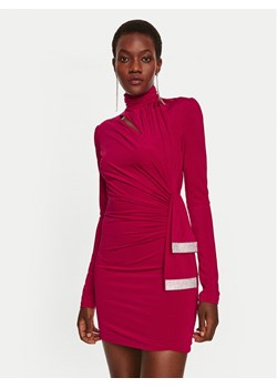 Simona Corsellini Sukienka koktajlowa A24CEAB053 Czerwony Slim Fit ze sklepu MODIVO w kategorii Sukienki - zdjęcie 182626874