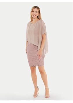 Swing Sukienka koktajlowa 77760410 Beżowy Regular Fit ze sklepu MODIVO w kategorii Sukienki - zdjęcie 182626882