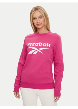 Reebok Bluza Identity Big Logo Fleece Crew 100075949 Różowy Regular Fit ze sklepu MODIVO w kategorii Bluzy damskie - zdjęcie 182626981