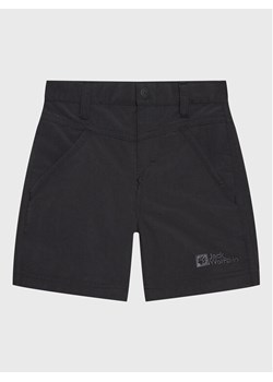 Jack Wolfskin Szorty materiałowe Sun 1605614 M Czarny Regular Fit ze sklepu MODIVO w kategorii Spodenki dziewczęce - zdjęcie 182627091