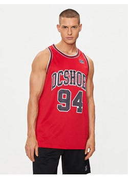 DC Tank top Shy Town Jersey ADYKT03230 Czerwony Regular Fit ze sklepu MODIVO w kategorii T-shirty męskie - zdjęcie 182627134