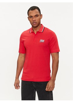 Jack&Jones Polo Trevor 12228781 Czerwony Standard Fit ze sklepu MODIVO w kategorii T-shirty męskie - zdjęcie 182627520