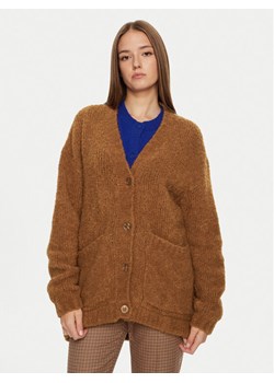 American Vintage Kardigan Zolly ZOL19CH24 Brązowy Loose Fit ze sklepu MODIVO w kategorii Swetry damskie - zdjęcie 182627553