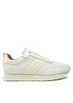 Calvin Klein Sneakersy Low Top Lace Up Logo Lth HM0HM01654 Biały ze sklepu MODIVO w kategorii Buty sportowe męskie - zdjęcie 182627571