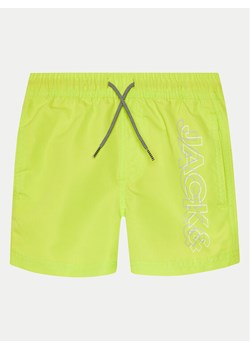 Jack&Jones Junior Szorty kąpielowe Fiji Double Logo 12256153 Zielony Regular Fit ze sklepu MODIVO w kategorii Kąpielówki chłopięce - zdjęcie 182627590