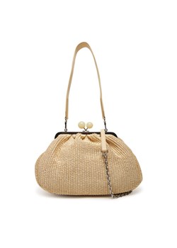Weekend Max Mara Torebka Fortuna 2515511085650 Beżowy ze sklepu MODIVO w kategorii Kopertówki - zdjęcie 182627633