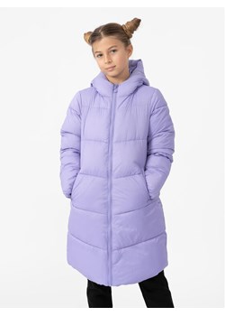 4F Kurtka zimowa 4FJAW23TDJAF268 Fioletowy Regular Fit ze sklepu MODIVO w kategorii Kurtki dziewczęce - zdjęcie 182627730