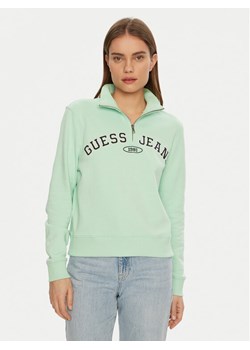 Guess Jeans Bluza W5RQ25 K68I4 Zielony Regular Fit - id: 0000304597848 - marki Guess - 182627800 Guess Jeans Bluza W5RQ25 K68I4 Zielony Regular Fit ze sklepu MODIVO w kategorii Bluzy damskie - zdjęcie 182627800