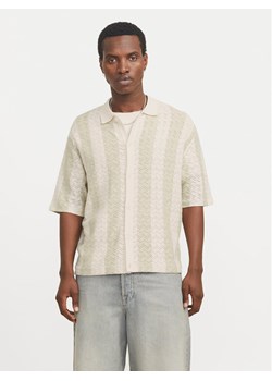 Jack&Jones Koszula Tyler 12272863 Écru Loose Fit ze sklepu MODIVO w kategorii Koszule męskie - zdjęcie 182627830