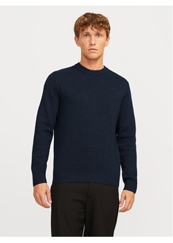 Jack&Jones Sweter Milano 12259666 Granatowy Relaxed Fit - id: 0000304367489 - marki Jack & Jones - 182627860 Jack&Jones Sweter Milano 12259666 Granatowy Relaxed Fit ze sklepu MODIVO w kategorii Swetry męskie - zdjęcie 182627860