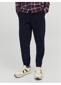 Jack&Jones Spodnie materiałowe 12237547 Granatowy Tapered Fit ze sklepu MODIVO w kategorii Spodnie męskie - zdjęcie 182627903