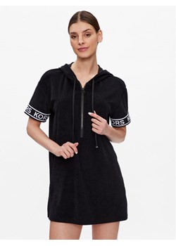 MICHAEL Michael Kors Sukienka plażowa Logo Terry MM2M650 Czarny Slim Fit ze sklepu MODIVO w kategorii Odzież plażowa - zdjęcie 182627964
