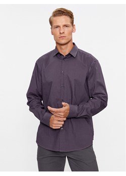 Sisley Koszula 5PFRSQ02D Fioletowy Regular Fit ze sklepu MODIVO w kategorii Koszule męskie - zdjęcie 182628034