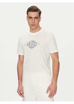HUGO T-Shirt Dalendi 50534934 Écru Regular Fit ze sklepu MODIVO w kategorii T-shirty męskie - zdjęcie 182628224