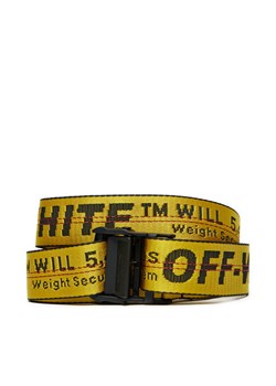 Off-White Pasek Męski OMRB012R21FAB0011810 Żółty ze sklepu MODIVO w kategorii Paski męskie - zdjęcie 182628294