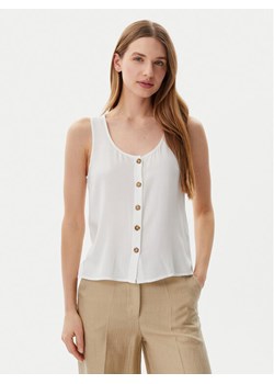 Vero Moda Top Bumpy 10325830 Biały Standard Fit ze sklepu MODIVO w kategorii Bluzki damskie - zdjęcie 182628351