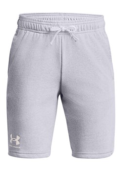 Under Armour Szorty sportowe UA RIVAL TERRY SHORT 1377255 Szary Regular Fit ze sklepu MODIVO w kategorii Spodenki chłopięce - zdjęcie 182628360