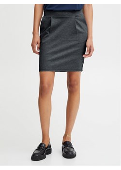 ICHI Spódnica mini 20105037 Szary Regular Fit ze sklepu MODIVO w kategorii Spódnice - zdjęcie 182628431
