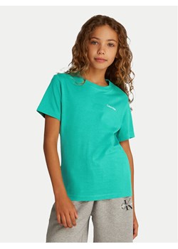 Calvin Klein Jeans T-Shirt IU0IU00683 Zielony Regular Fit ze sklepu MODIVO w kategorii Bluzki dziewczęce - zdjęcie 182628532