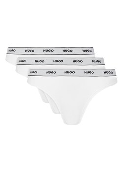 HUGO Komplet 3 par fig klasycznych Triplet Brief Stripe 50480157 Biały ze sklepu MODIVO w kategorii Majtki damskie - zdjęcie 182628563