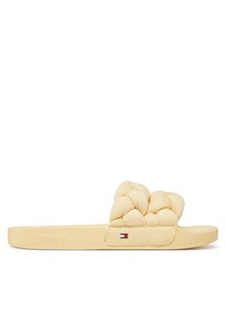 Tommy Jeans Klapki Tjw Braided Slide EN0EN02764 Żółty ze sklepu MODIVO w kategorii Klapki damskie - zdjęcie 182629122