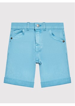 Guess Szorty jeansowe N1RD03 WE620 Niebieski Regular Fit ze sklepu MODIVO w kategorii Spodenki chłopięce - zdjęcie 182629221