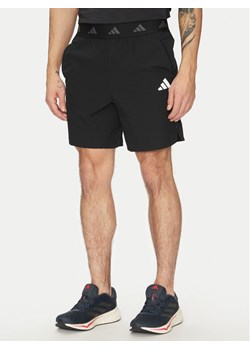 adidas Szorty sportowe Gym+ JC5244 Czarny Slim Fit ze sklepu MODIVO w kategorii Spodenki męskie - zdjęcie 182629290