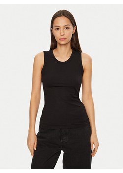 Calvin Klein Top K20K208054 Czarny Slim Fit ze sklepu MODIVO w kategorii Bluzki damskie - zdjęcie 182629404