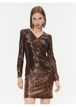 DKNY Sukienka codzienna DD3HZ942 Brązowy Regular Fit ze sklepu MODIVO w kategorii Sukienki - zdjęcie 182629672
