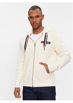 Tommy Hilfiger Bluza Global Stripe MW0MW33658 Beżowy Regular Fit ze sklepu MODIVO w kategorii Bluzy męskie - zdjęcie 182629684