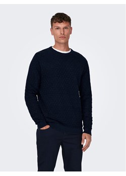Only & Sons Sweter 22026559 Granatowy Regular Fit ze sklepu MODIVO w kategorii Swetry męskie - zdjęcie 182629810