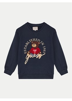 Guess Bluza H4BJ07 KAX73 Granatowy Relaxed Fit ze sklepu MODIVO w kategorii Bluzy chłopięce - zdjęcie 182629832