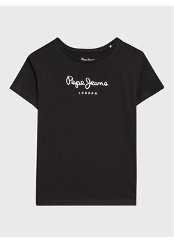Pepe Jeans T-Shirt Wenda PG502960 Czarny Regular Fit ze sklepu MODIVO w kategorii Bluzki dziewczęce - zdjęcie 182629850