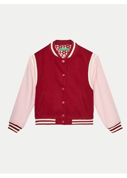 United Colors Of Benetton Kurtka bomber 20PYCN04P Bordowy Regular Fit ze sklepu MODIVO w kategorii Kurtki chłopięce - zdjęcie 182629872