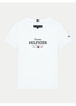 Tommy Hilfiger T-Shirt KB0KB09356 M Biały Regular Fit ze sklepu MODIVO w kategorii T-shirty chłopięce - zdjęcie 182629993