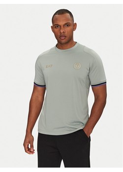 EA7 Emporio Armani Koszulka techniczna 7M000256 AF13537 U9024 Zielony Regular Fit ze sklepu MODIVO w kategorii T-shirty męskie - zdjęcie 182630011