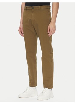 HUGO Chinosy 50530886 Zielony Slim Fit ze sklepu MODIVO w kategorii Spodnie męskie - zdjęcie 182630072