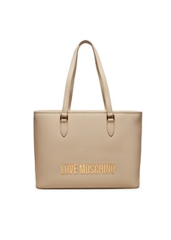 LOVE MOSCHINO Torebka JC4190PP1LKD0110 Beżowy ze sklepu MODIVO w kategorii Torby Shopper bag - zdjęcie 182630081