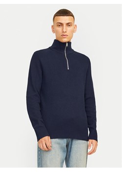 Jack&Jones Sweter Perfect 12257773 Granatowy Regular Fit ze sklepu MODIVO w kategorii Swetry męskie - zdjęcie 182630113