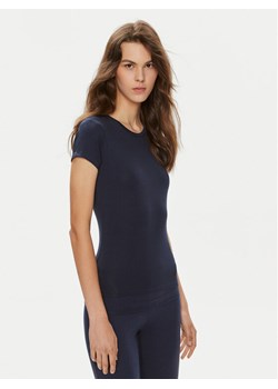 Gina Tricot T-Shirt 21287 Granatowy Slim Fit ze sklepu MODIVO w kategorii Bluzki damskie - zdjęcie 182630200