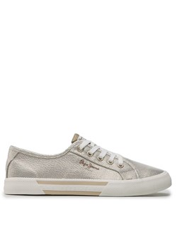 Pepe Jeans Tenisówki Brady Party W PLS31439 Złoty ze sklepu MODIVO w kategorii Trampki damskie - zdjęcie 182630204
