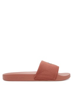 Calvin Klein Jeans Klapki Slide Monogram Hardware YW0YW01713 Koralowy ze sklepu MODIVO w kategorii Klapki damskie - zdjęcie 182630294